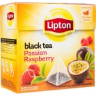 Чай Lipton Passion Raspberry черный с малиной и маракуйей, 20 шт