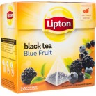 Чай Lipton Blue Fruit Tea черный с лесными ягодами в пирамидках, 20 шт