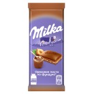 Шоколад Молочный Milka Ореховая Паста с Фундуком 85г