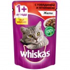 Желе для кошек Whiskas с говядиной и ягненком, 85г
