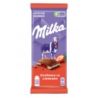 Шоколад Молочный Milka Клубника Сливки 85г