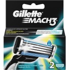 Кассеты сменные для бритвенного станка Gillette Mach3, 2шт