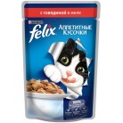 Корм для кошек Felix с говядиной в желе 85г