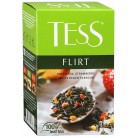 Чай Tess Флирт зеленый с клубникой и ароматом белого персика, 100г