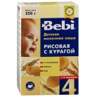 Каша Bebi молочная рисовая с курагой с 4-х месяцев, 250г