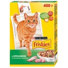 Сухой корм для кошек Friskies с кроликом и полезными овощами, 400г