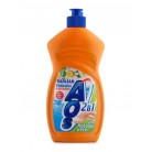 Жидкость для мытья посуды AOS Бальзам ромашка и витамин Е, 500мл