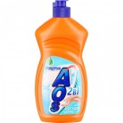 Жидкость для мытья посуды AOS 2в1 Глицерин Бальзам 500мл 