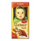 Шоколад Аленка молочный с миндалем Красный Октябрь 100г