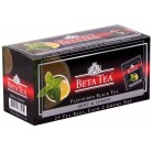 Beta Tea Мята и Лимон ароматизированный черный чай в пакетиках, 25 шт