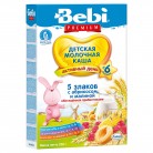 Каша Bebi Premium Молочная 5 злаков с Абрикос Малина с 6 месяцев 200г