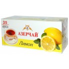 Чай Азерчай черный с ароматом лимона, 25шт